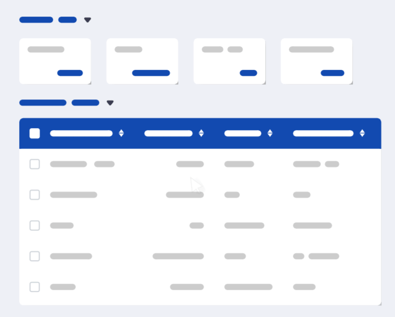 Animated FAiNDER table preview